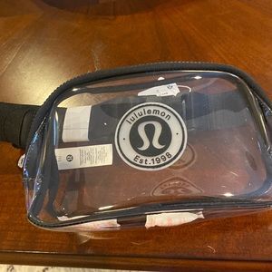 Brand new Lululemon clear belt bag